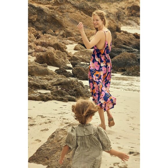 Anthropologie Claire Colin Wildlife Print Midi Dress - Picture 10 of 10